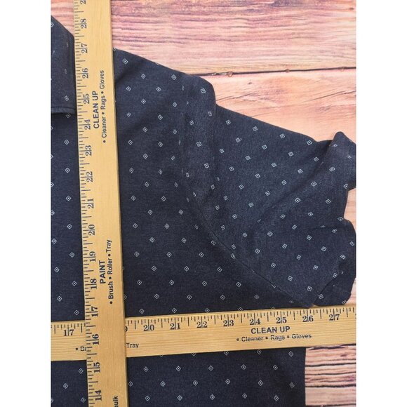 Polo Ralph Lauren Mens Classic Fit Diamond Print Polo XL Navy Blue - Picture 8 of 8